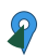 Map icon marker with wind direction indication